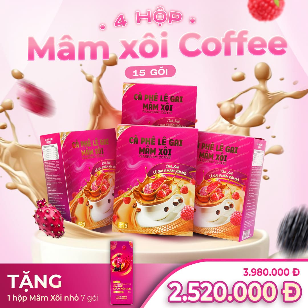 Combo 4 Hộp - Cà Phê Mâm Xôi Đỏ