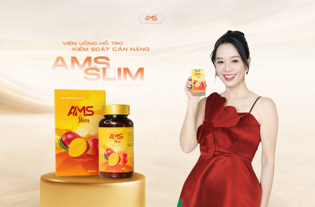 Hình 1: Viên uống hỗ trợ giảm cân AMS SLIM